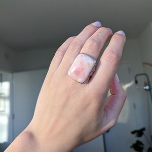 Jamie Joseph Peruvian Pink Opal Ring